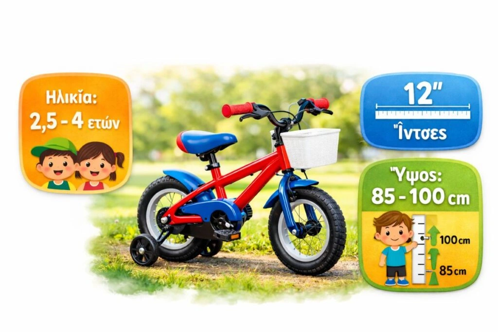 Τα καλύτερα παιδικά ποδήλατα 12 Ιντσών