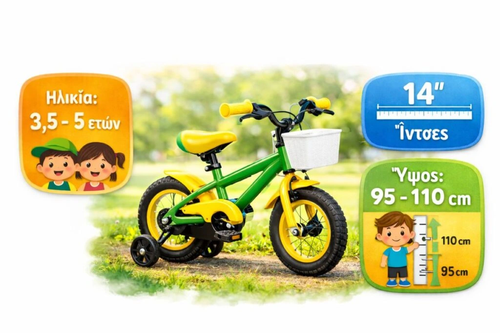 Τα καλύτερα παιδικά ποδήλατα 14 Ιντσών