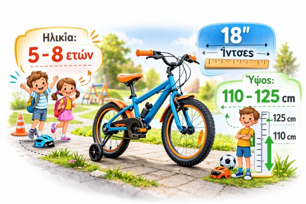 Τα καλύτερα παιδικά ποδήλατα 18 Ιντσών