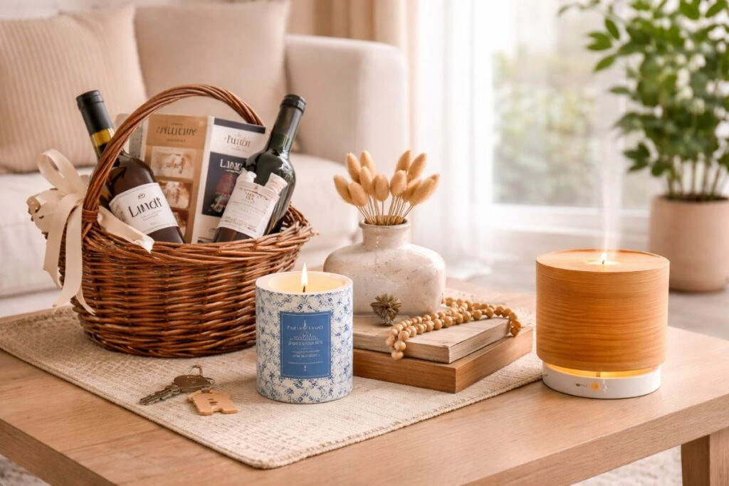 Επίσκεψή με δώρα σε καινούργιο σπίτι