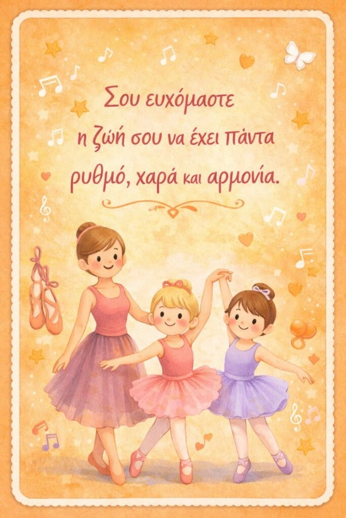 Ευχές για δασκάλα χορού