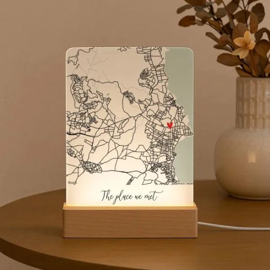 Προσωποποιημένο Φωτιστικό LED Χάρτης