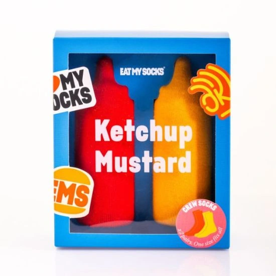 Κάλτσες για Φάγωμα Ketchup & Mustard Duo