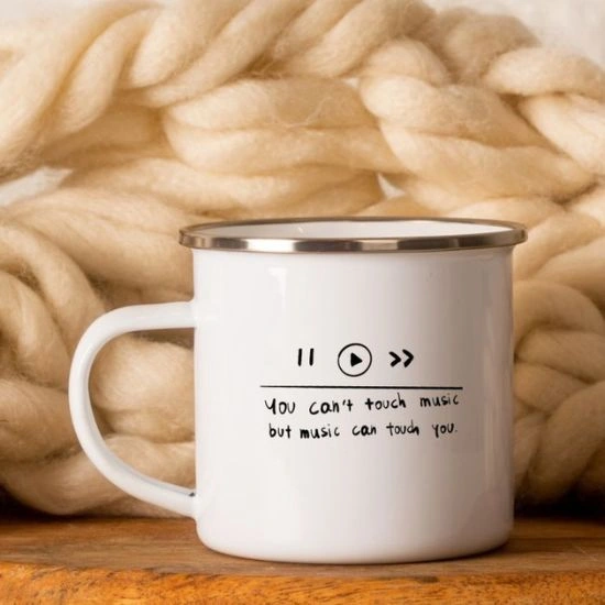 Κούπα Vintage Eμαγιέ Music