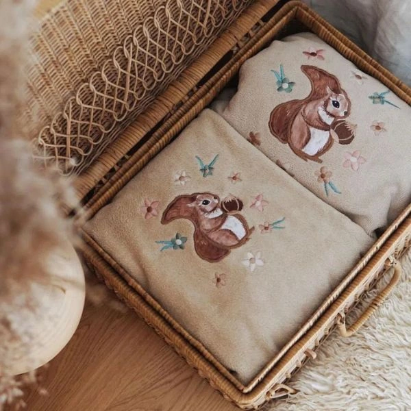 Πετσέτα Bamboo Newborn Sand Pretty Barbara