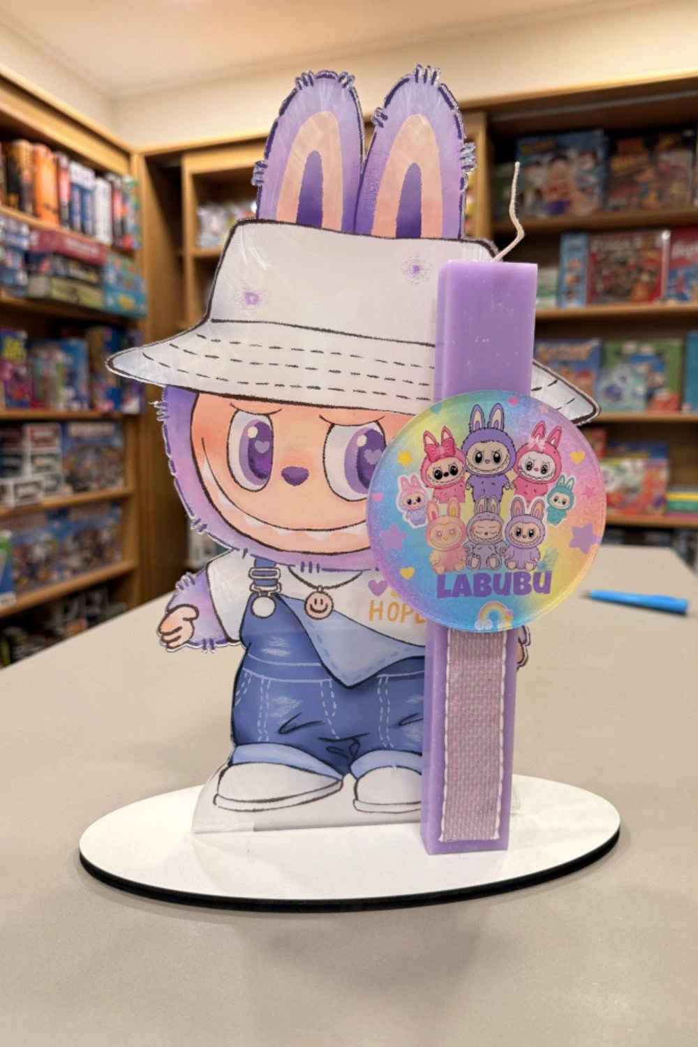 Λαμπάδα Πασχαλινή Labubu Μωβ