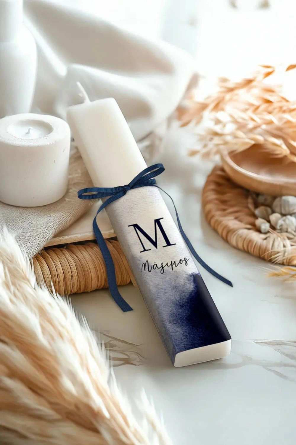 Premium Χειροποίητη Λαμπάδα Πλακέ