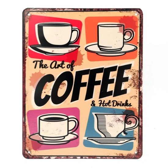 Μεταλλικός πίνακας Coffee