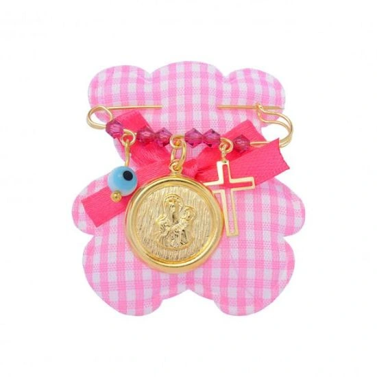 Παραμάνα Από Ασήμι 925 Με Ματάκι Και Σταυρό