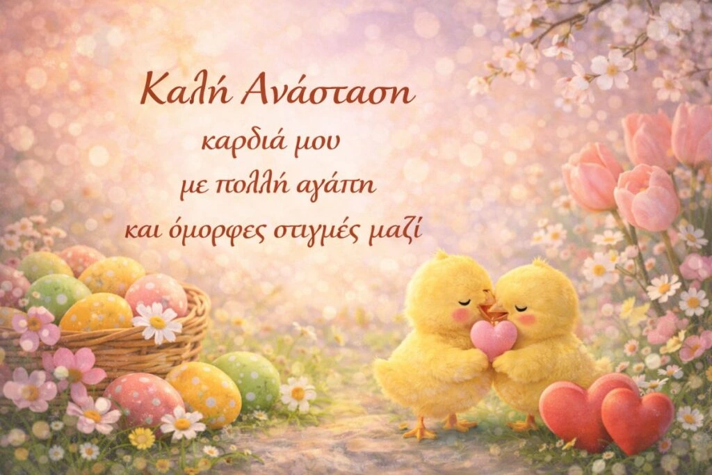 Ρομαντικές πασχαλινές ευχές για τον έρωτά σου