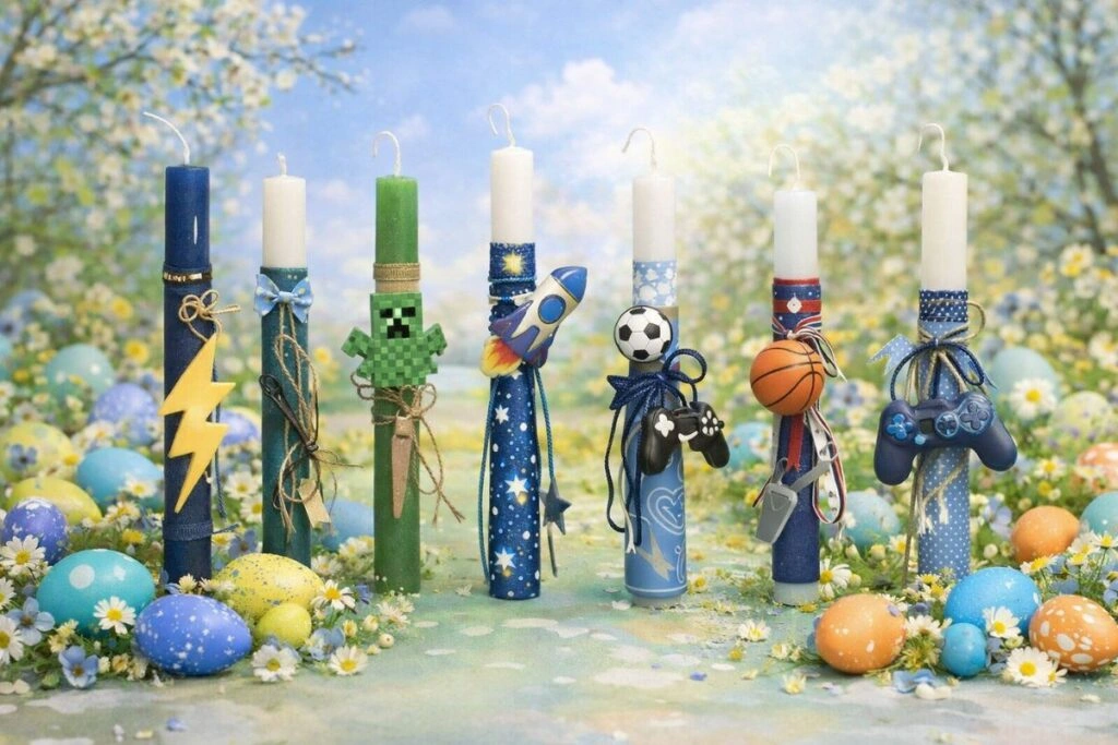 Πασχαλινές λαμπάδες για αγόρια