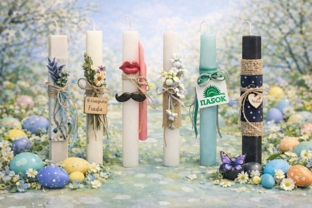 Πασχαλινές λαμπάδες για ζευγάρια