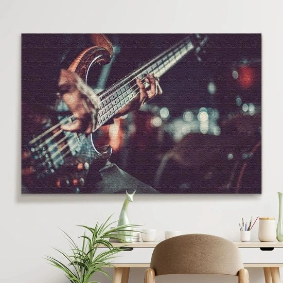 Πίνακας σε Καμβά Passionate Guitarist
