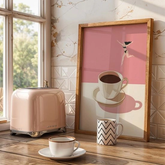 Πόστερ Coffee Diver Pink