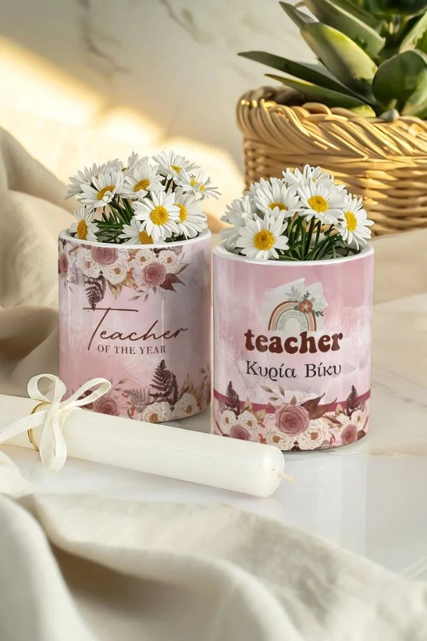 Σετ 2 Κασπώ με Floral & Λαμπάδα