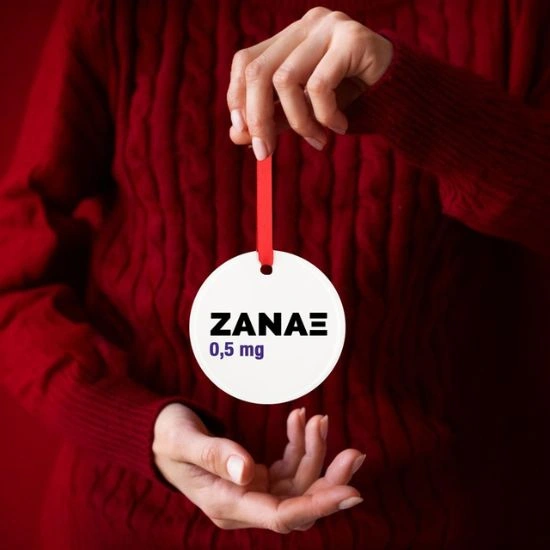 Xριστουγεννιάτικο μεταλλικό στολίδι Ζάναξ