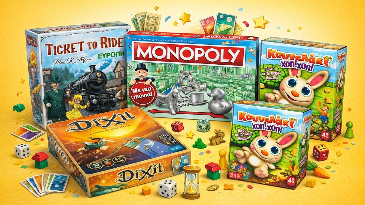 Τα καλύτερα επιτραπέζια παιχνίδια για παιδιά 4 έως 12 ετών