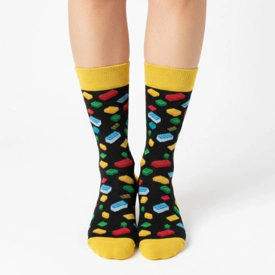 Unisex κάλτσες με σχέδιο tουβλάκια