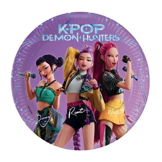 Πιάτα Μεσαία K-Pop Demon Hunters 20cm 8Τμχ