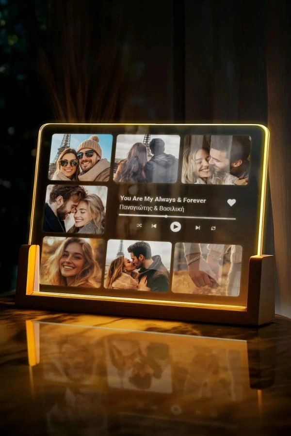 Επιτραπέζιο Οριζόντιο Φωτιστικό LED με Φωτογραφίες