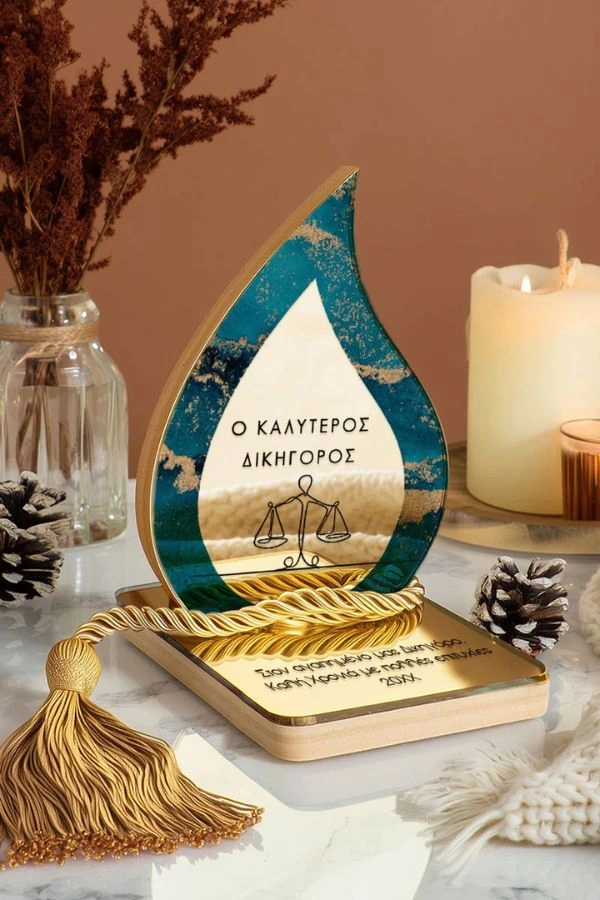 Γούρι Σταγόνα για Δικηγόρο