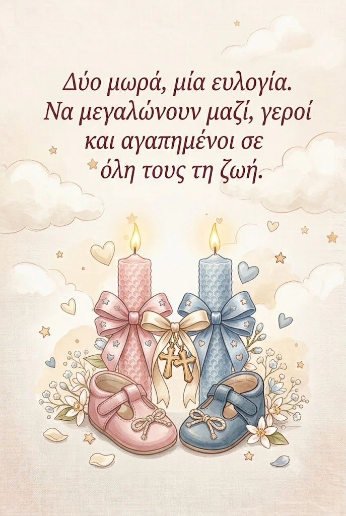 Ευχή για βάπτιση διδύμων