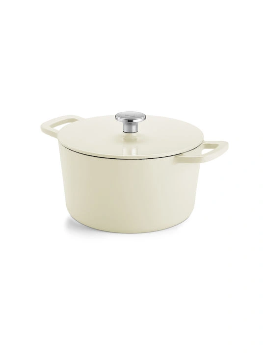 Fissler Μαντεμένια Κατσαρόλα Moments Collection Ivory 24cm