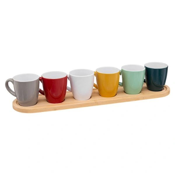 Σετ Espresso με Δίσκο Colorama, 7 Τεμάχια