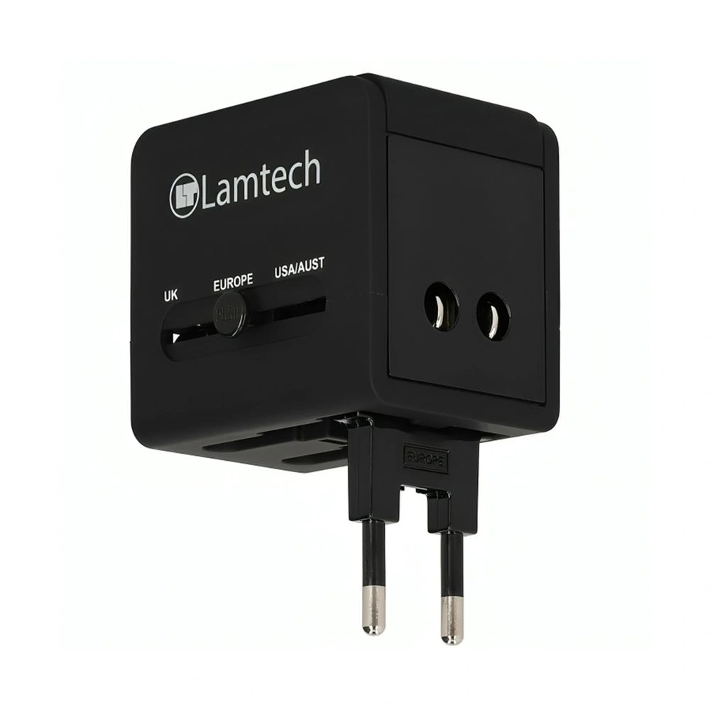 Lamtech Universal Travel Adapter με 2 USB