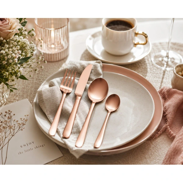 Μαχαιροπίρουνα Arte Regal Copper Mat, Σετ 16Τμχ