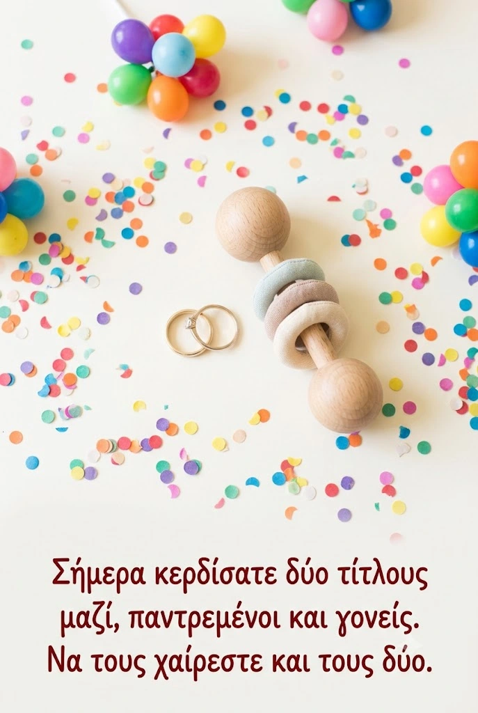 Πρωτότυπη ευχή για γαμοβάφτιση