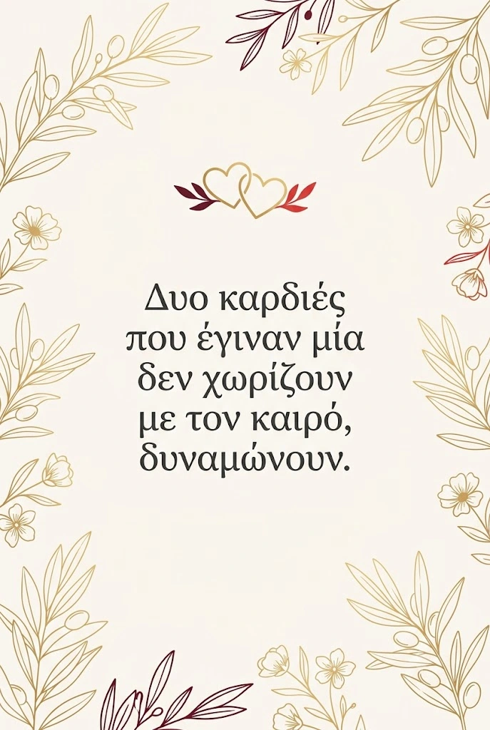 Ρητό για επέτειο γάμου με κομψή διακόσμηση