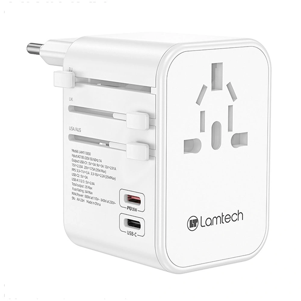 Αντάπτορας ταξιδιού Lamtech universal με USB