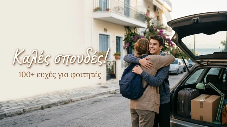 100+ Ευχές για φοιτητές από γονείς, νονούς και κολλητούς