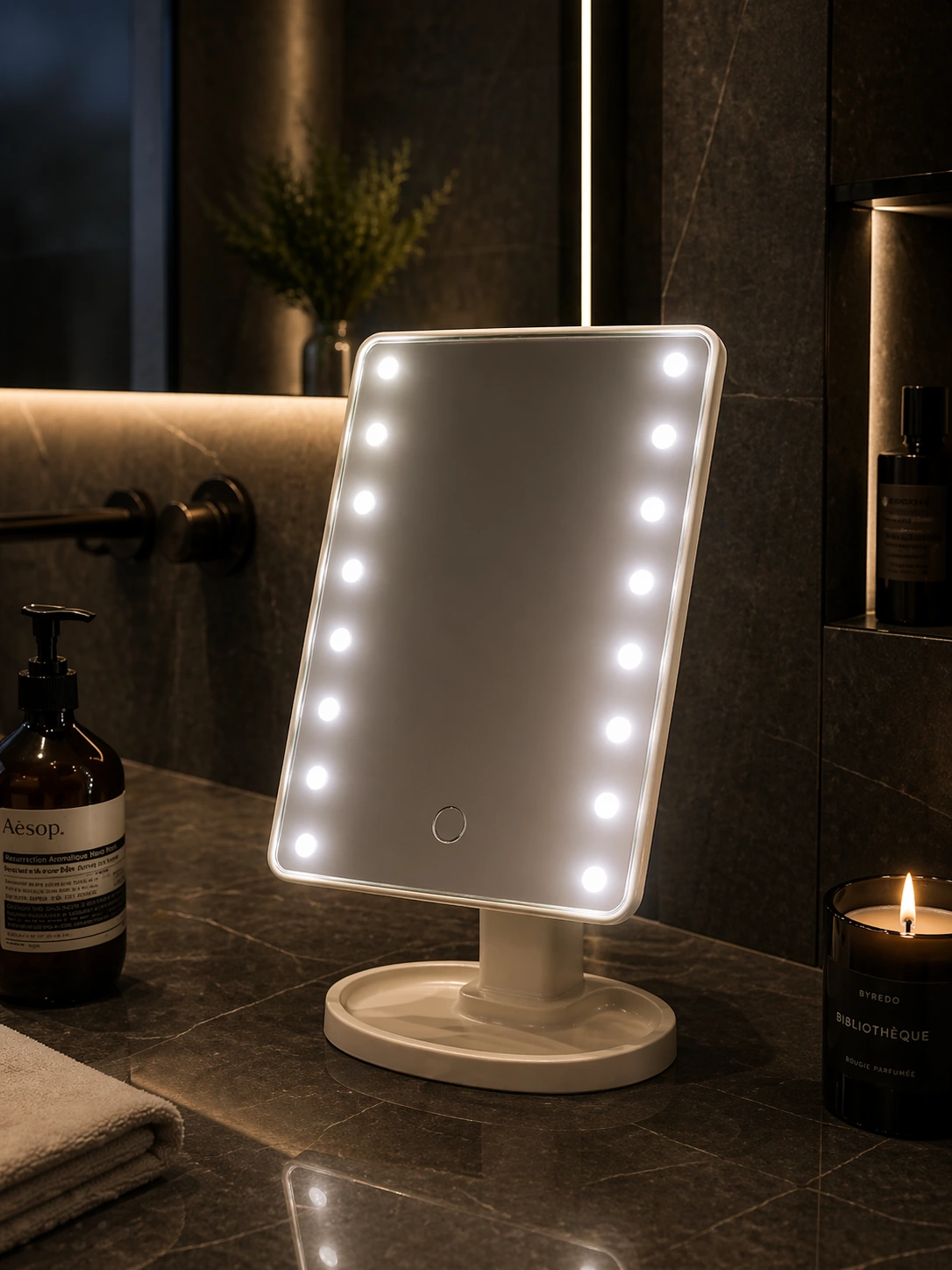 Καθρέπτης μακιγιάζ με LED φωτισμό