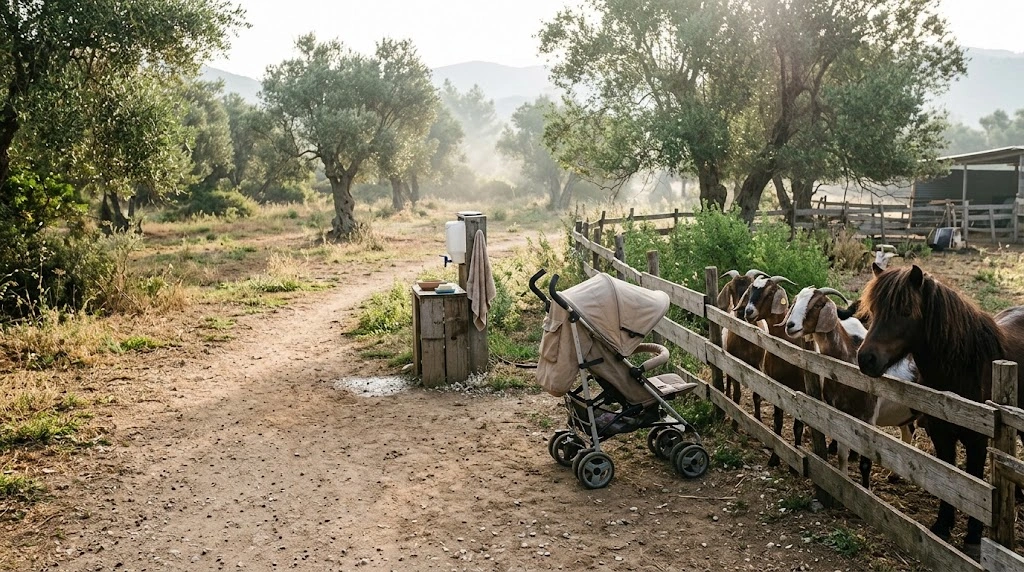 Φάρμα με κατσικάκια και πόνι για τα πρώτα γενέθλια του μωρού χωρίς πάρτι