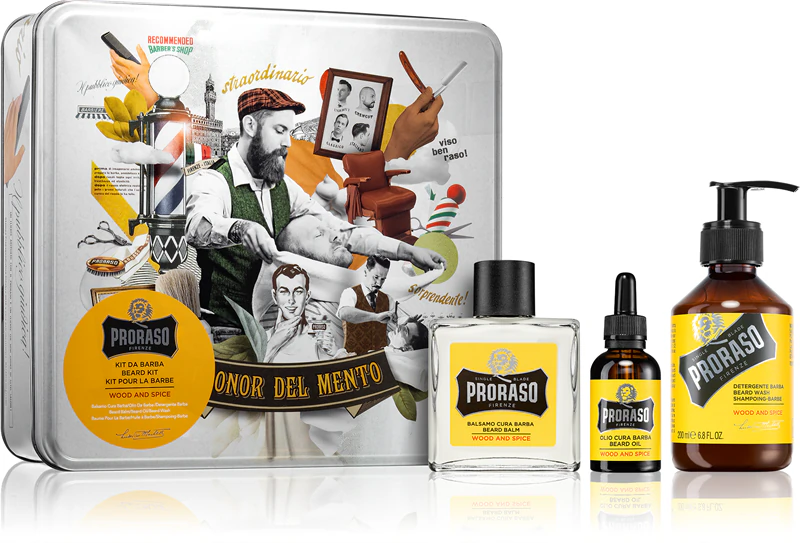 Proraso Wood and Spice σετ περιποίησης γενειάδας