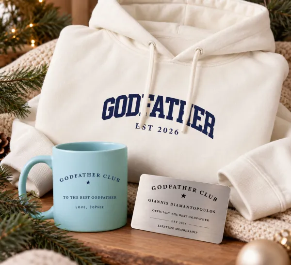 Σετ δώρου νονού Godfather με hoodie και κούπα