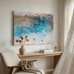Πινακας σε καμβά ABSTRACT SEA WAVES