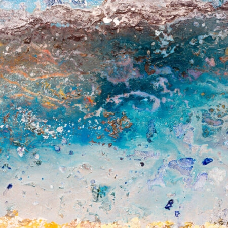 Πινακας σε καμβά ABSTRACT SEA WAVES - Παραλιες Sticky 9