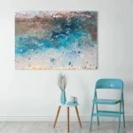 Πινακας σε καμβά ABSTRACT SEA WAVES