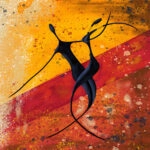 Πίνακας σε καμβά AFRICAN COUPLE DANCE