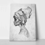 Πινακας σε καμβά AFRICAN WOMAN PROFILE