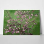 Πινακας σε καμβά VAN GOGH - ALMOND BLOSSOM GREEN