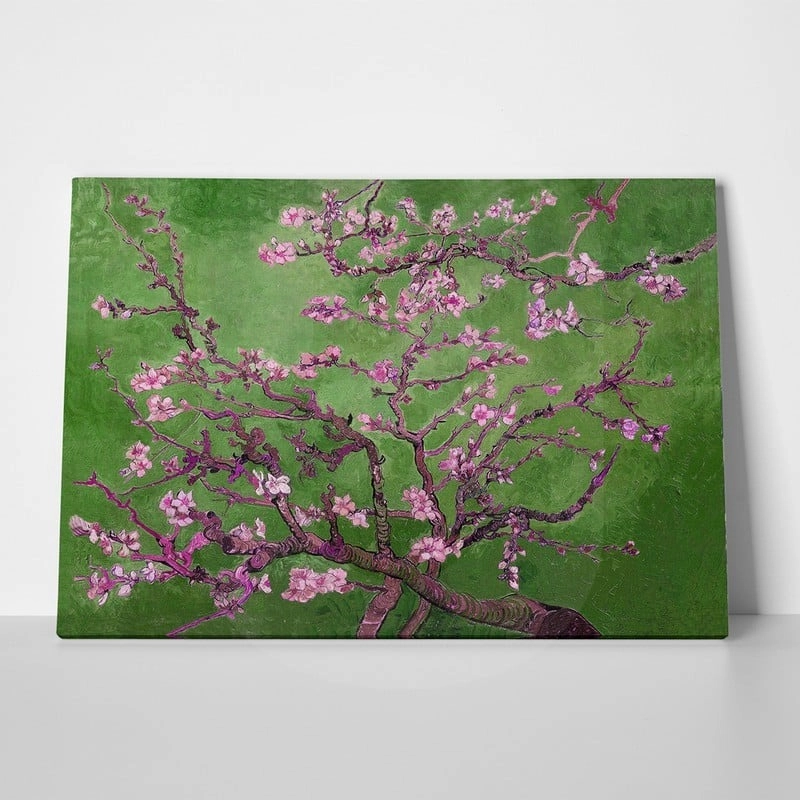 Πινακας σε καμβά VAN GOGH - ALMOND BLOSSOM GREEN