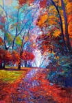 Πινακας σε καμβά AUTUMN LANDSCAPE PAINTING