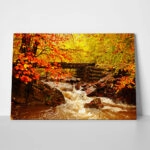 Πινακας σε καμβά AUTUMN RIVER
