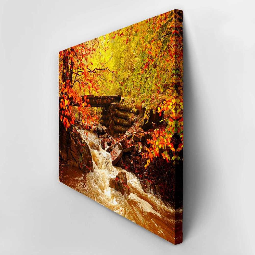 Πινακας σε καμβά AUTUMN RIVER