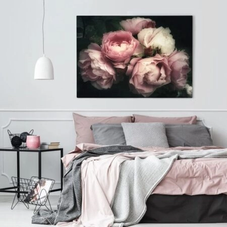 Πινακας σε καμβά BEAUTIFUL BOUQUET PINK ROSE FLOWERS