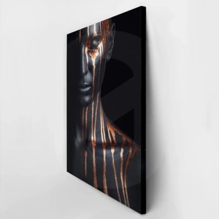 Πινακας σε καμβά BLACK & BRONZE FACE - Πινακες σε καμβα Sticky 3